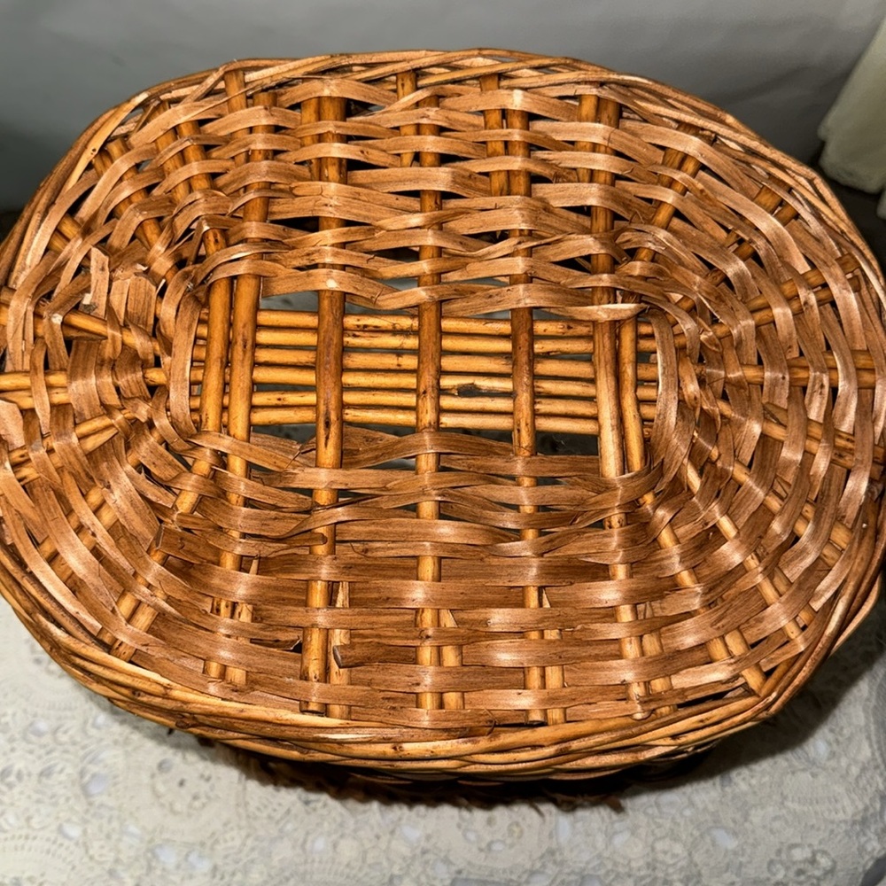 Home‎ Interior HomeCo Woven Basket Set Tag Fishing Basket Vintage Discontinued - Picture 10 of 14